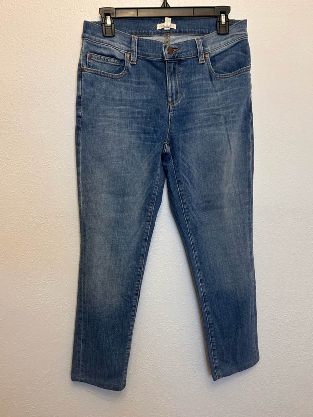 Eileen Fisher High Rise Medium Wash Straight Leg Jeans